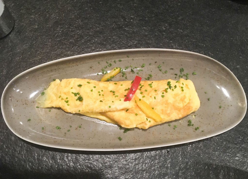 Frisch zubereitetes Omelett