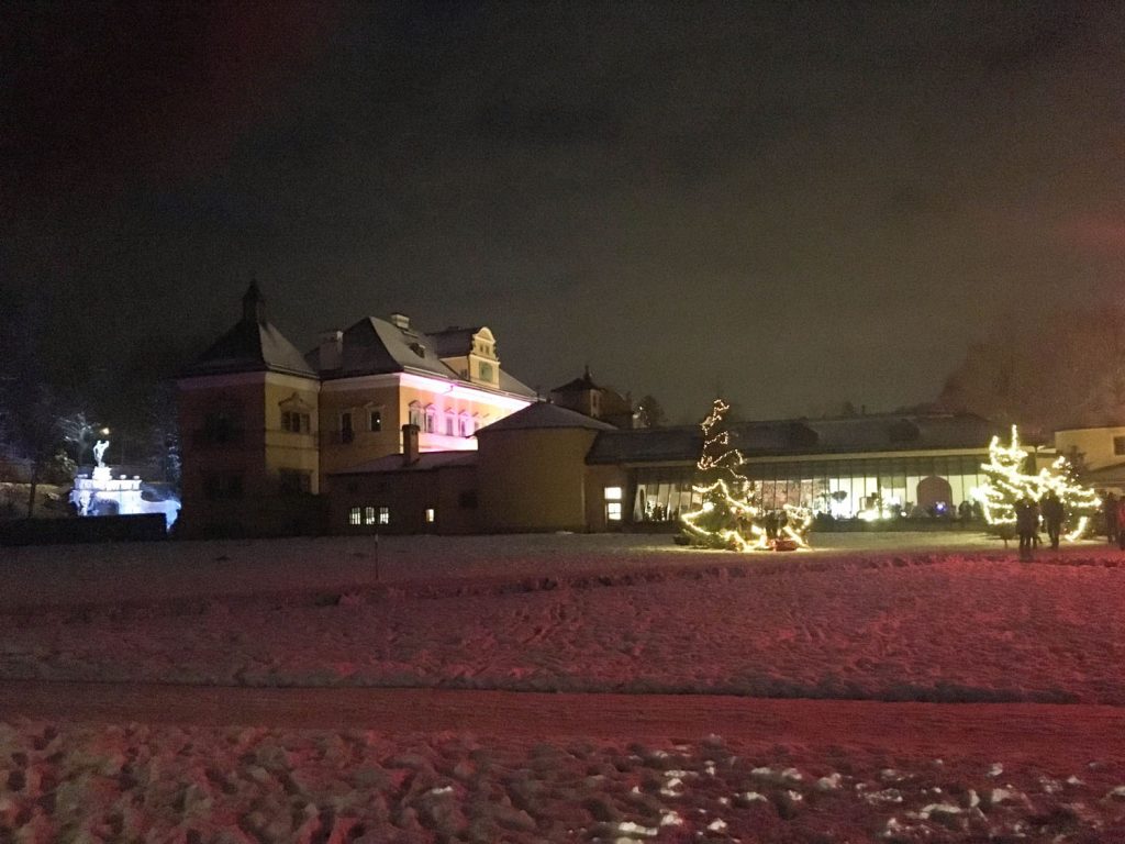 Blick auf das Schloss vom Schlosspark aus