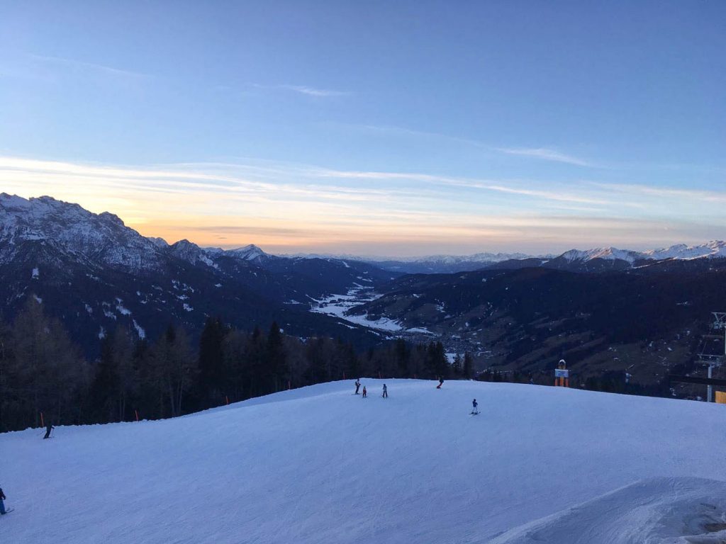 Sonnenuntergang über dem Pustertal