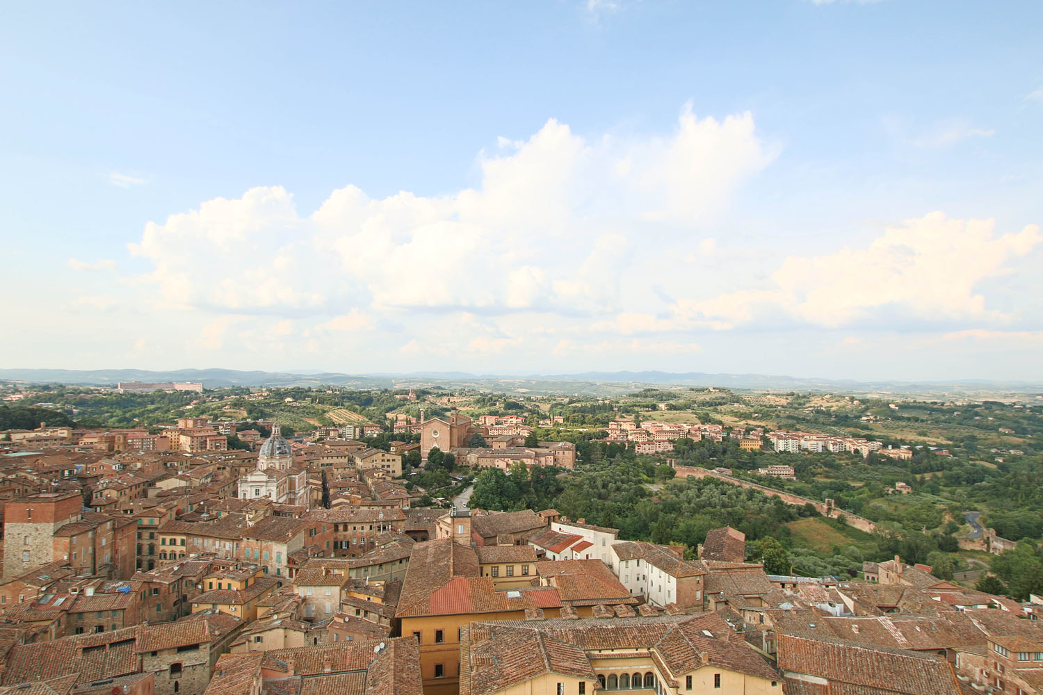 Blick auf Siena